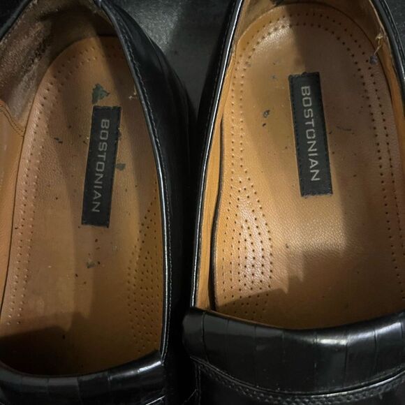 Bostonian Classic First Flex Wingtip Tassel Loafers Black Mens Size 9.5 - Picture 8 of 15